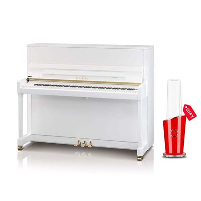 KAWAI K Series Upright Piano (สี White Polish) รุ่น K-300(KI) WH/P